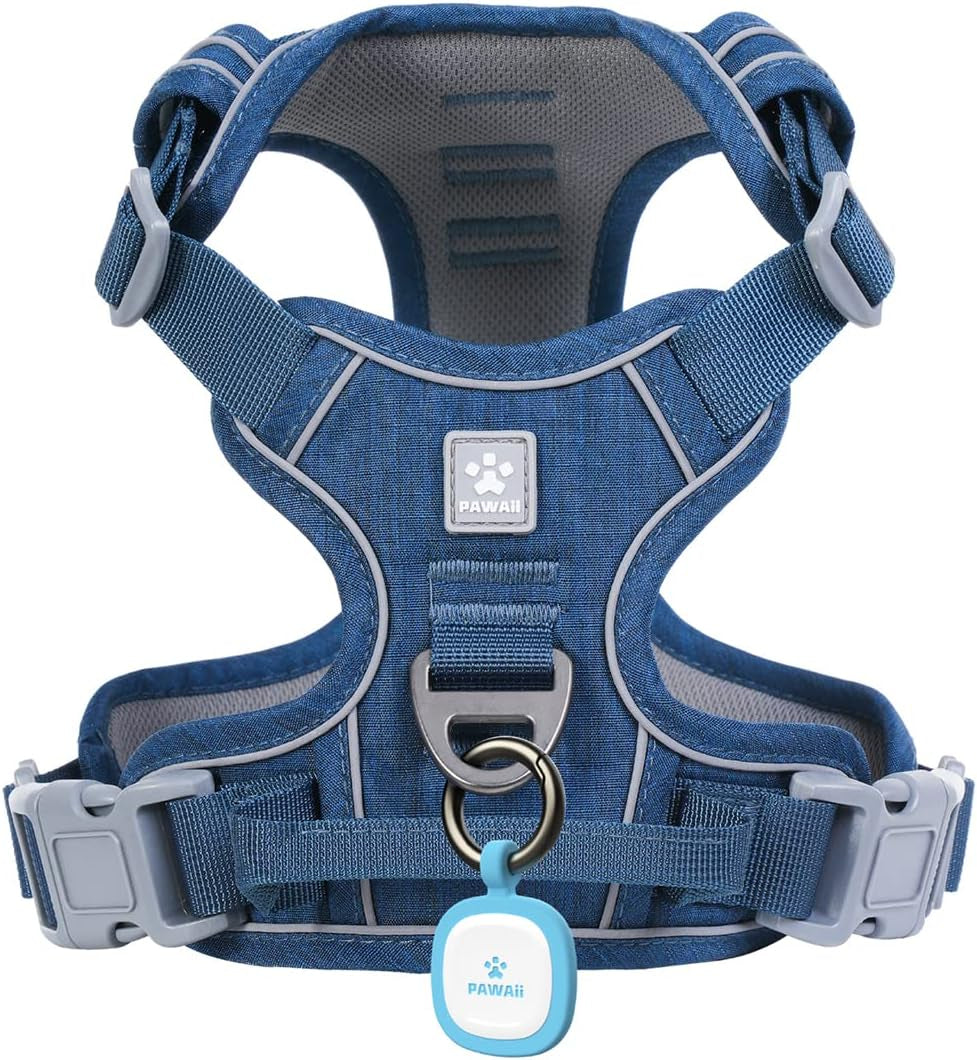 No Pull Dog Harness Reflective Adjustable Vest with ID Tag Small Dogs