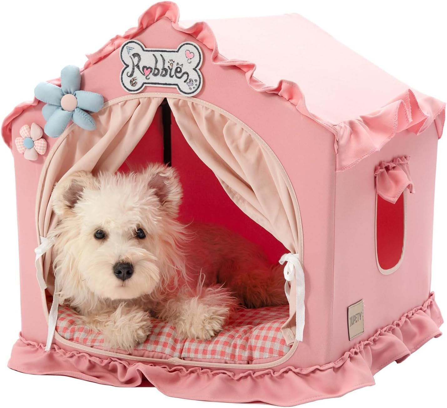 Indoor Dog House Tent Bed Soft Washable Foldable Cave For Small and Medium Dogs
