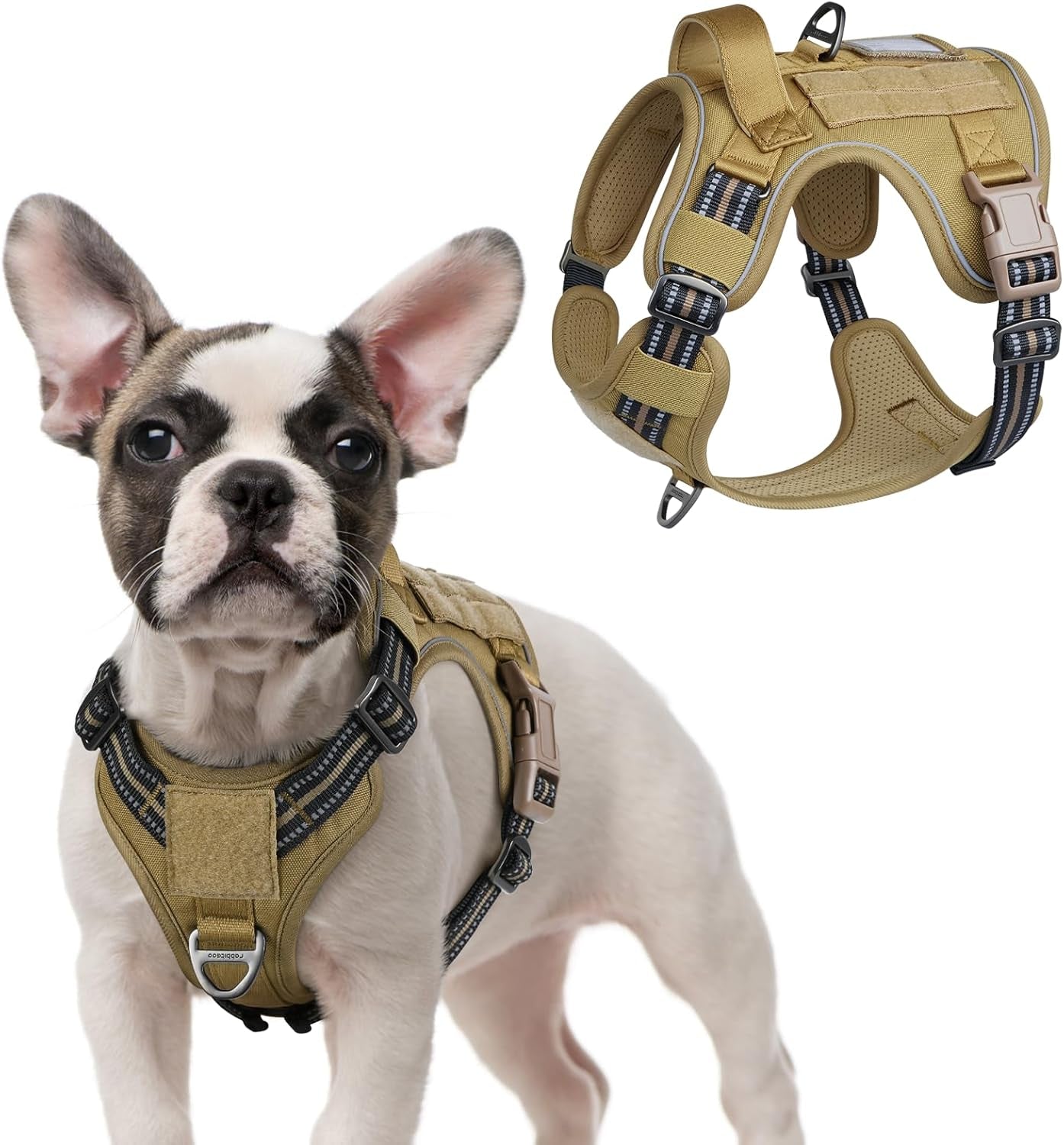 No Pull Tactical Dog Harness Molle Vest Adjustable Medium Large Dogs