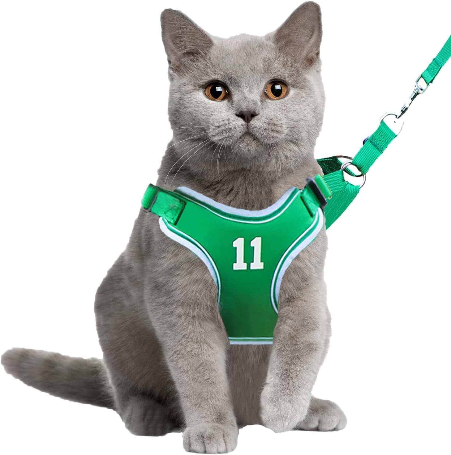 Cat Harness Leash Set Breathable Adjustable Mesh Vest