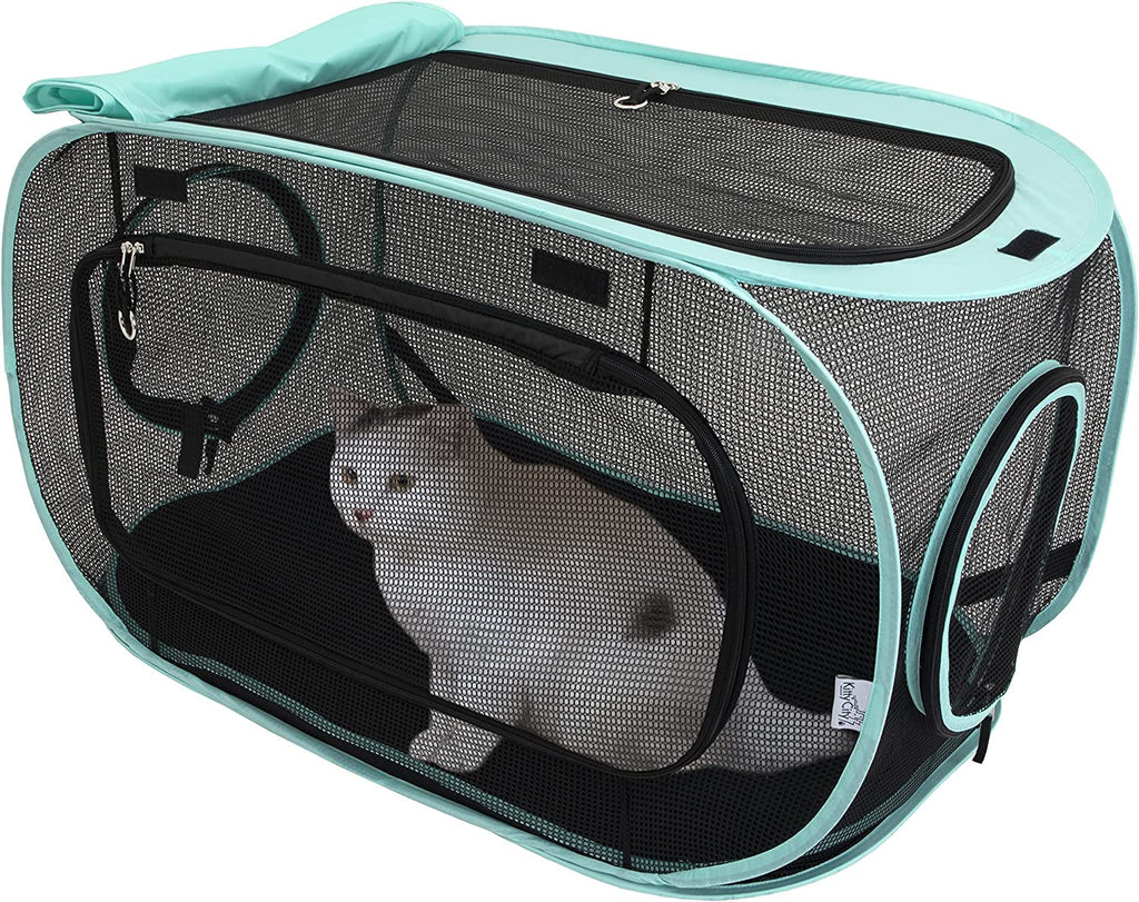 Kitty City Outdoor Catio Furniture and Play Kits for Cats, Outdoor Mega Kit