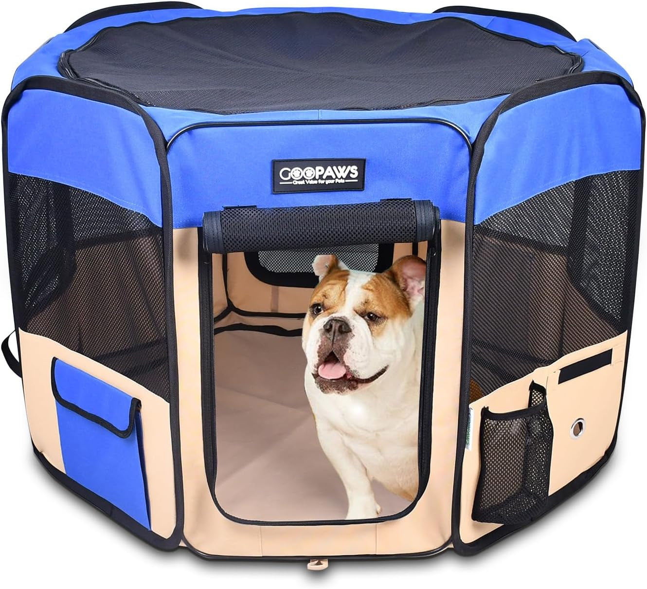 Pop Up Dog Playpen Portable Foldable Pet Exercise Pen Indoor Outdoor Puppy Travel