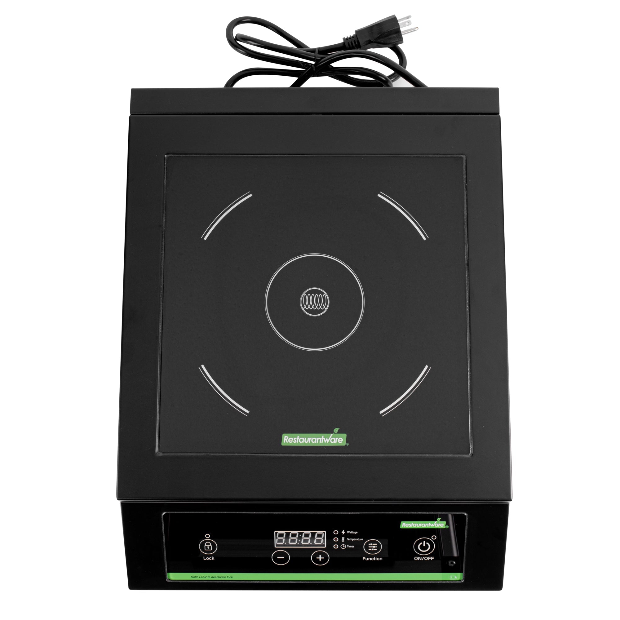 Kitchen Tek Black Steel Heavy-Duty Induction Cooktop - 240V, 3500 Watts - 20" x 15" x 5 3/4" - 1 count box