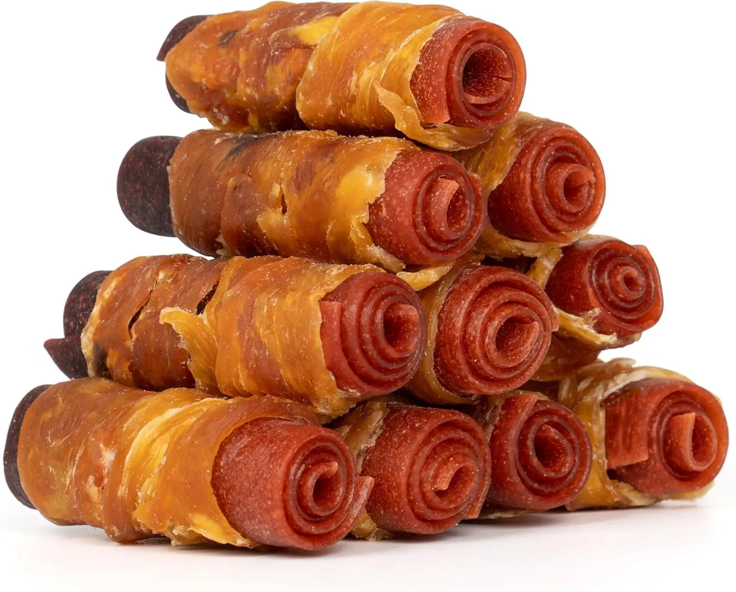 Rawhide Free Dog Treats 3 Inch Chicken Duck Beef Rolls 16 Count 21oz