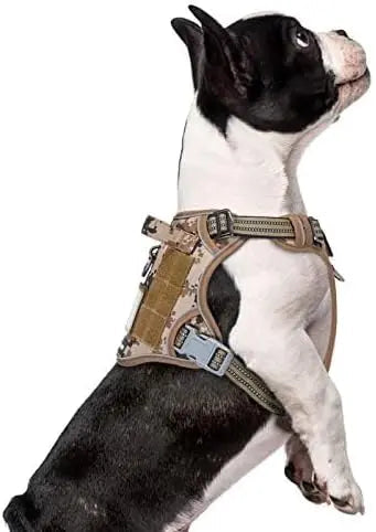 Tactical No-Pull Dog Harness with Handle, Reflective Adjustable Training Vest