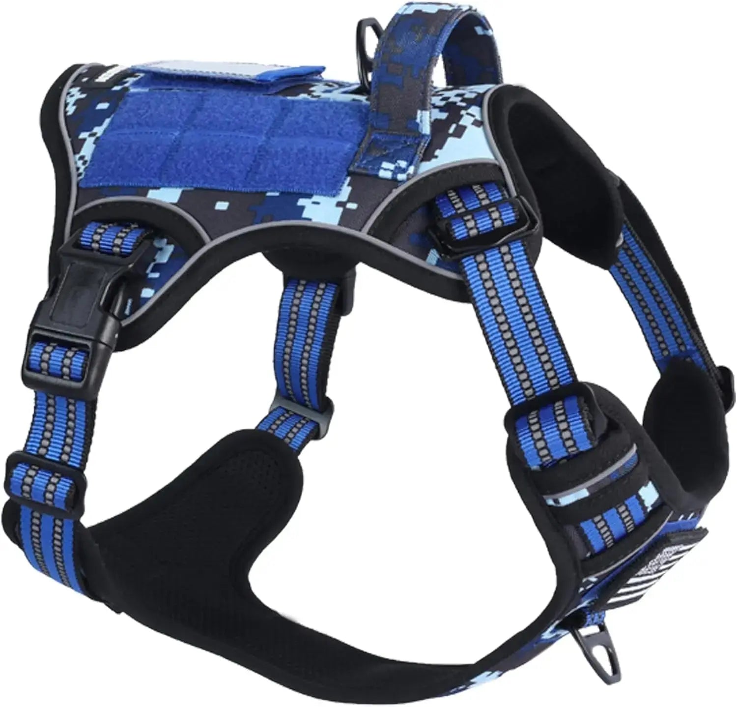 Tactical No-Pull Dog Harness with Handle, Reflective Adjustable Training Vest