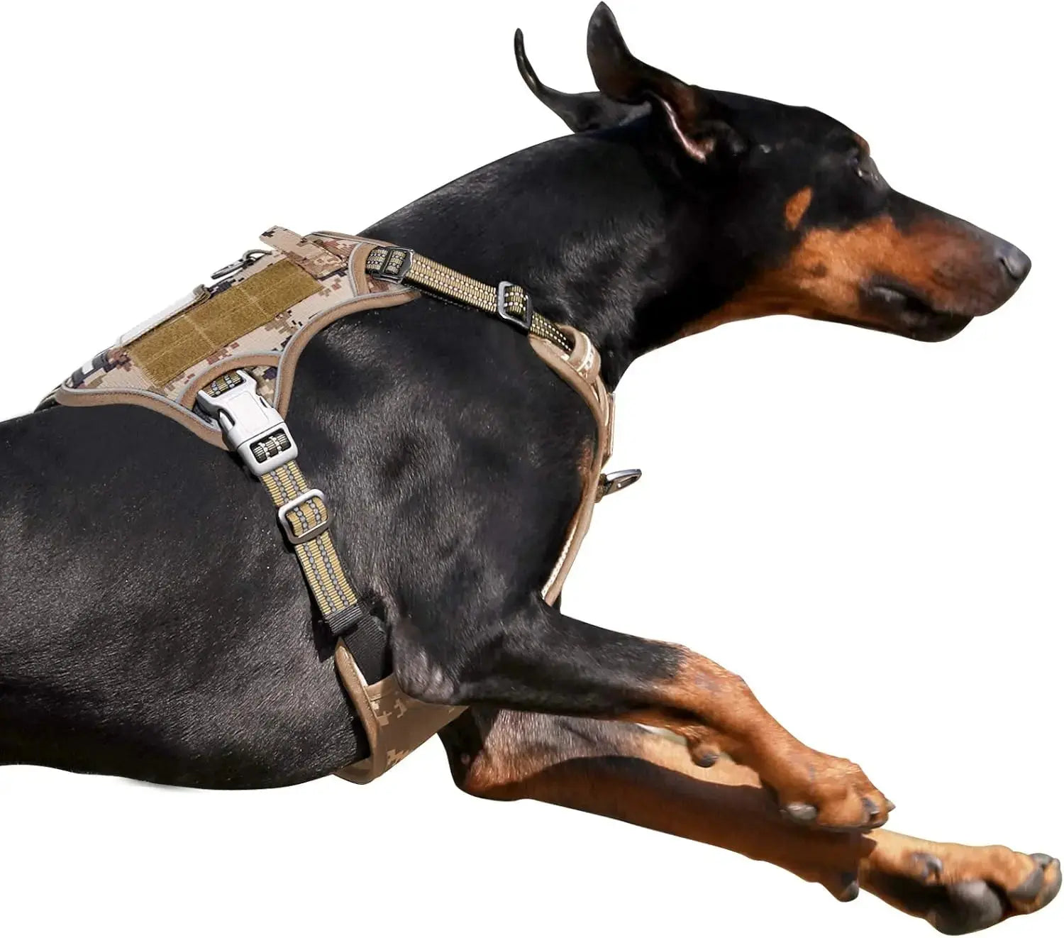 Tactical No-Pull Dog Harness with Handle, Reflective Adjustable Training Vest