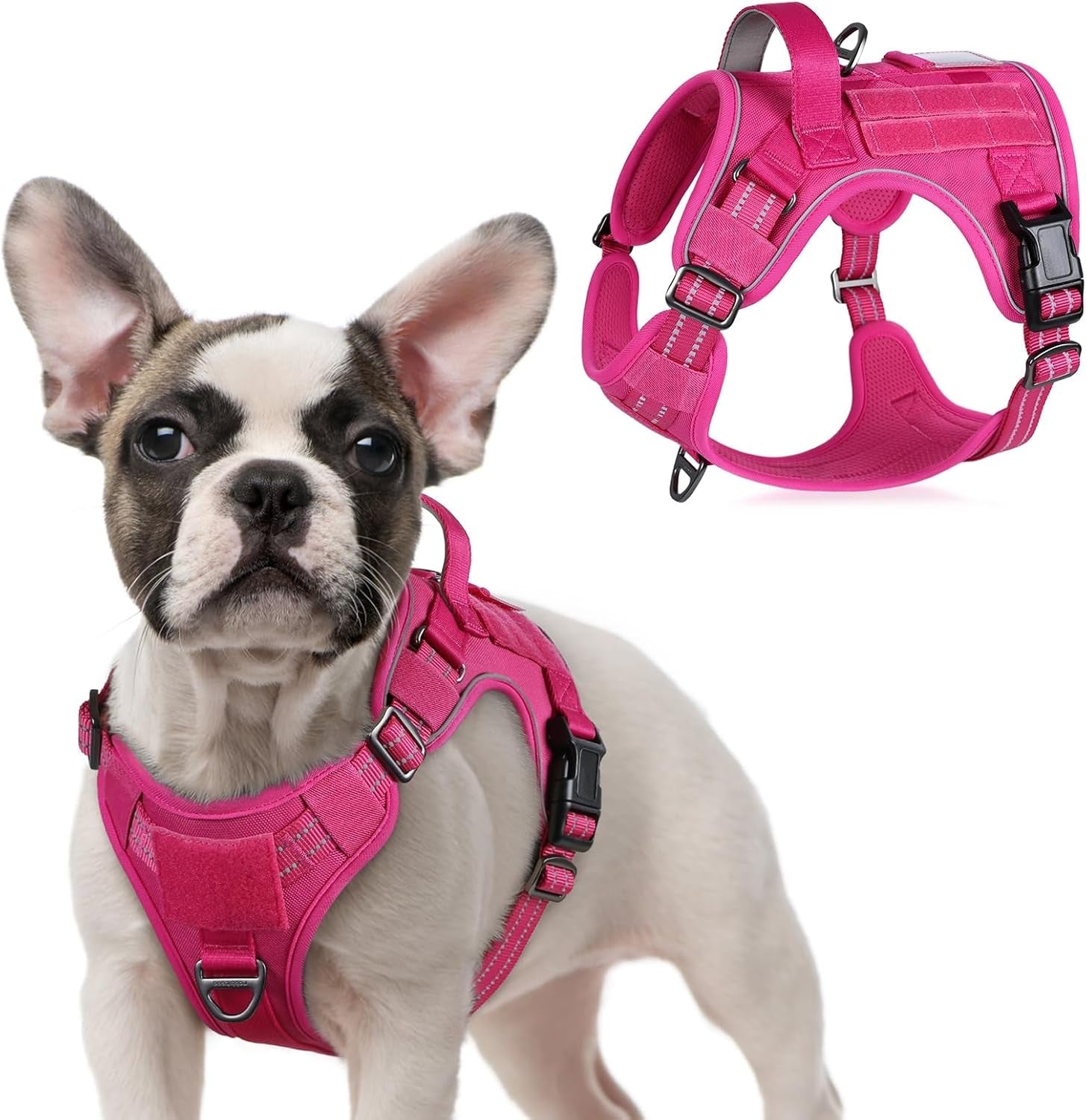 No Pull Tactical Dog Harness Molle Vest Adjustable Medium Large Dogs