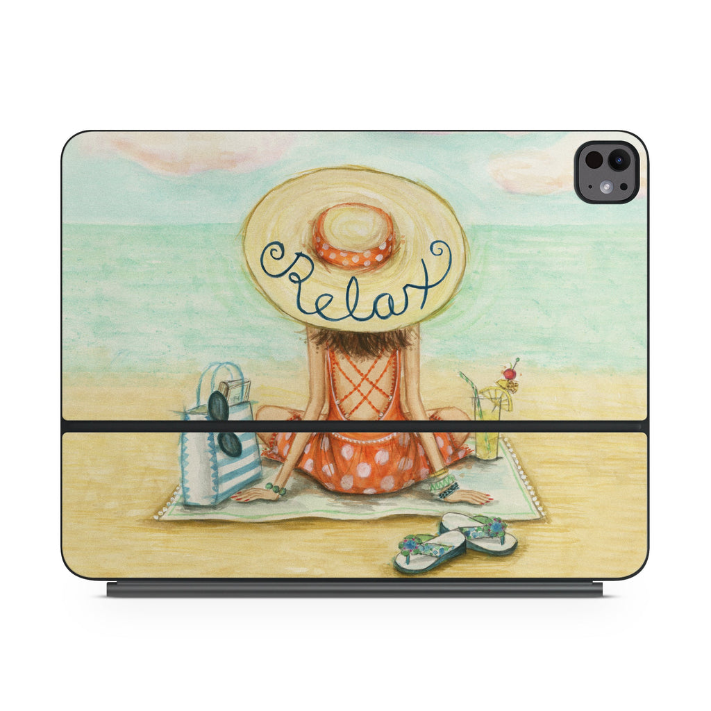 Relaxing on Beach - Apple Magic Keyboard for iPad Skin