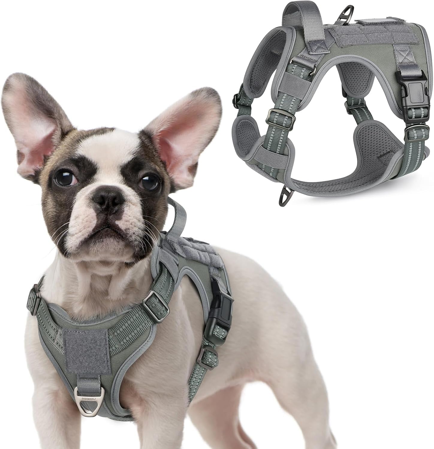 No Pull Tactical Dog Harness Molle Vest Adjustable Medium Large Dogs