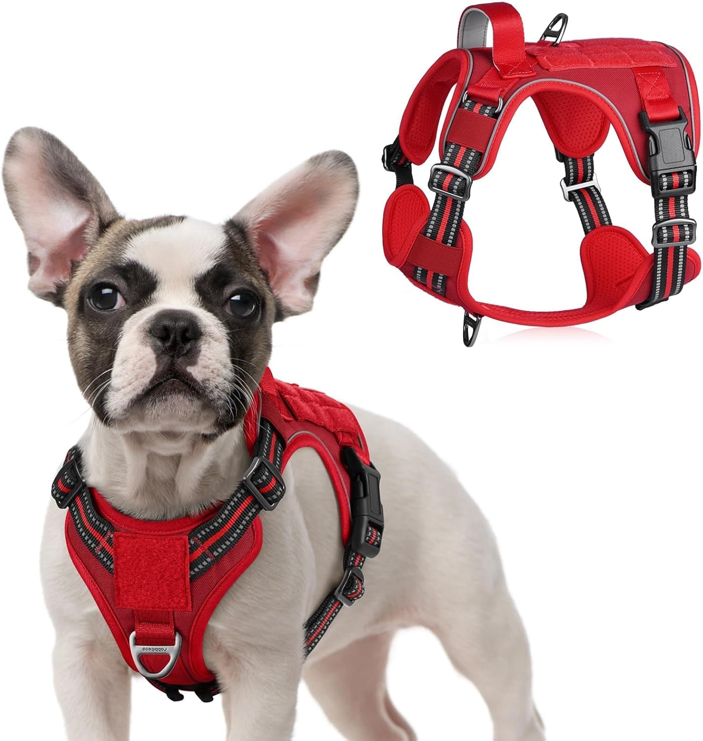 No Pull Tactical Dog Harness Molle Vest Adjustable Medium Large Dogs