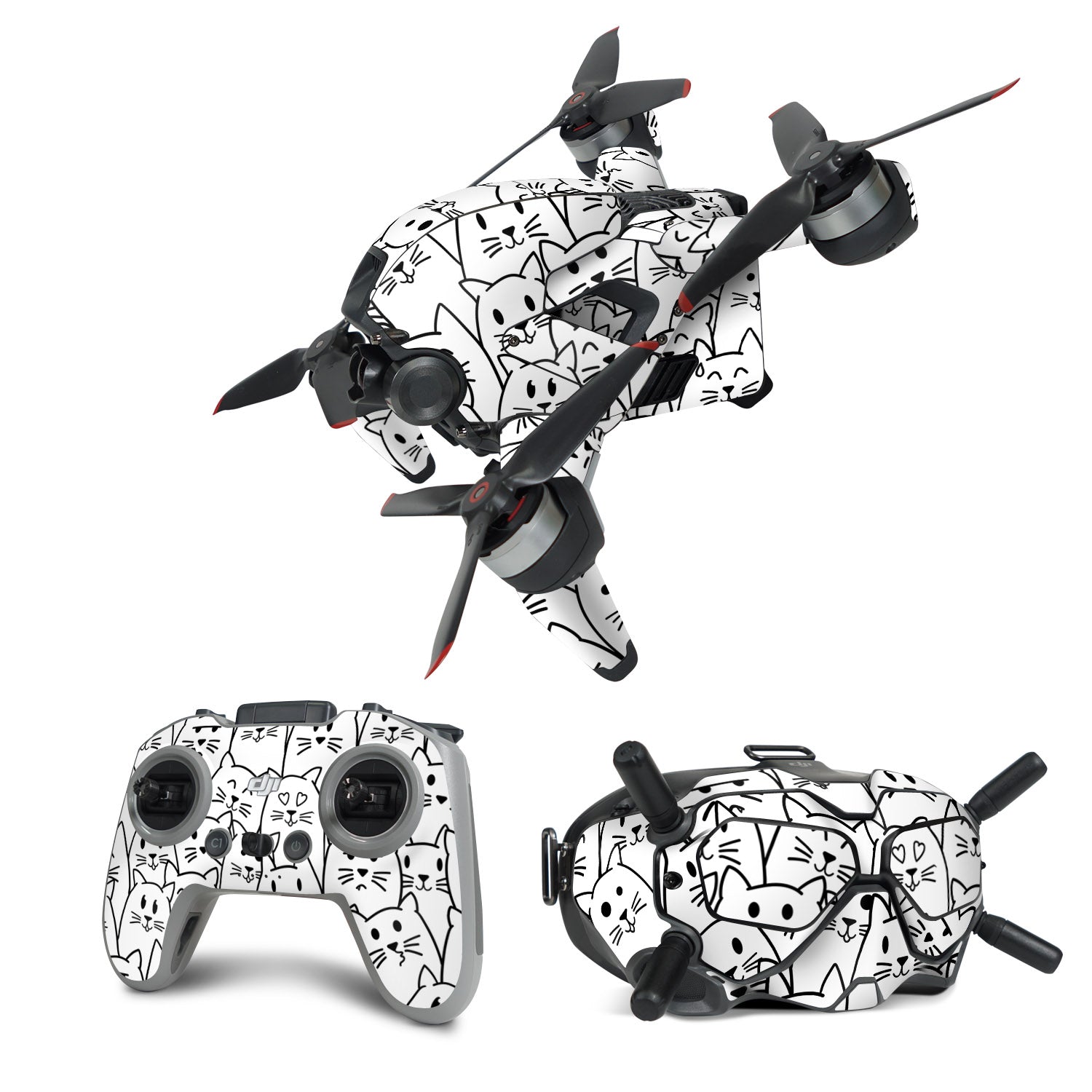 Moody Cats - DJI FPV Combo Skin