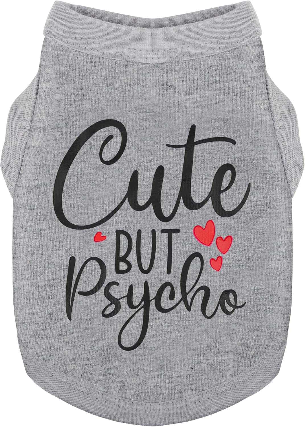 Dog Shirt Cotton Small Medium Dogs Cute Psycho Shirt Soft Breathable