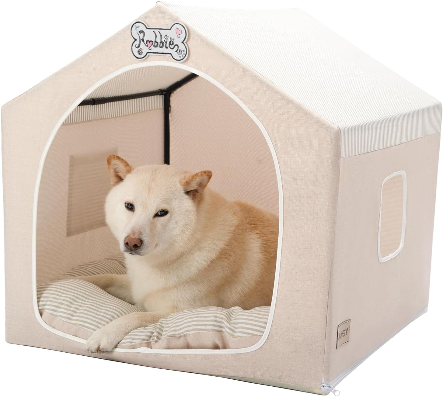 Indoor Dog House Tent Bed Soft Washable Foldable Cave For Small and Medium Dogs