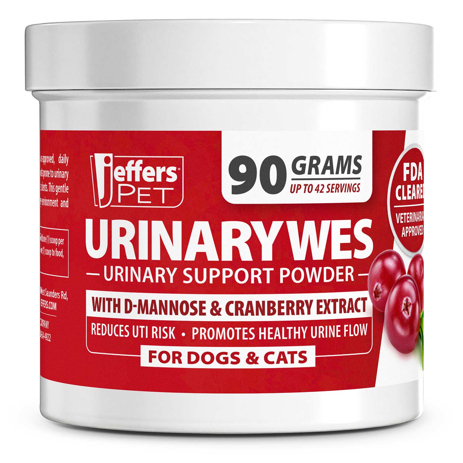 Jeffers UrinaryWes Urinary Support Powder with D-Mannose for Dogs & Cats