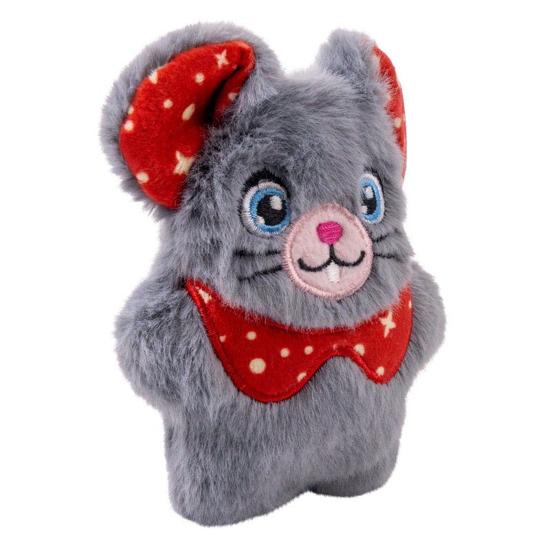 KONG Holiday Cat Snuzzles Mouse Plush Catnip Cat Toy, Assorted Colors