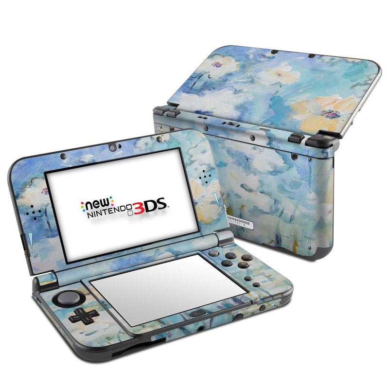 White & Blue - Nintendo 3DS LL Skin